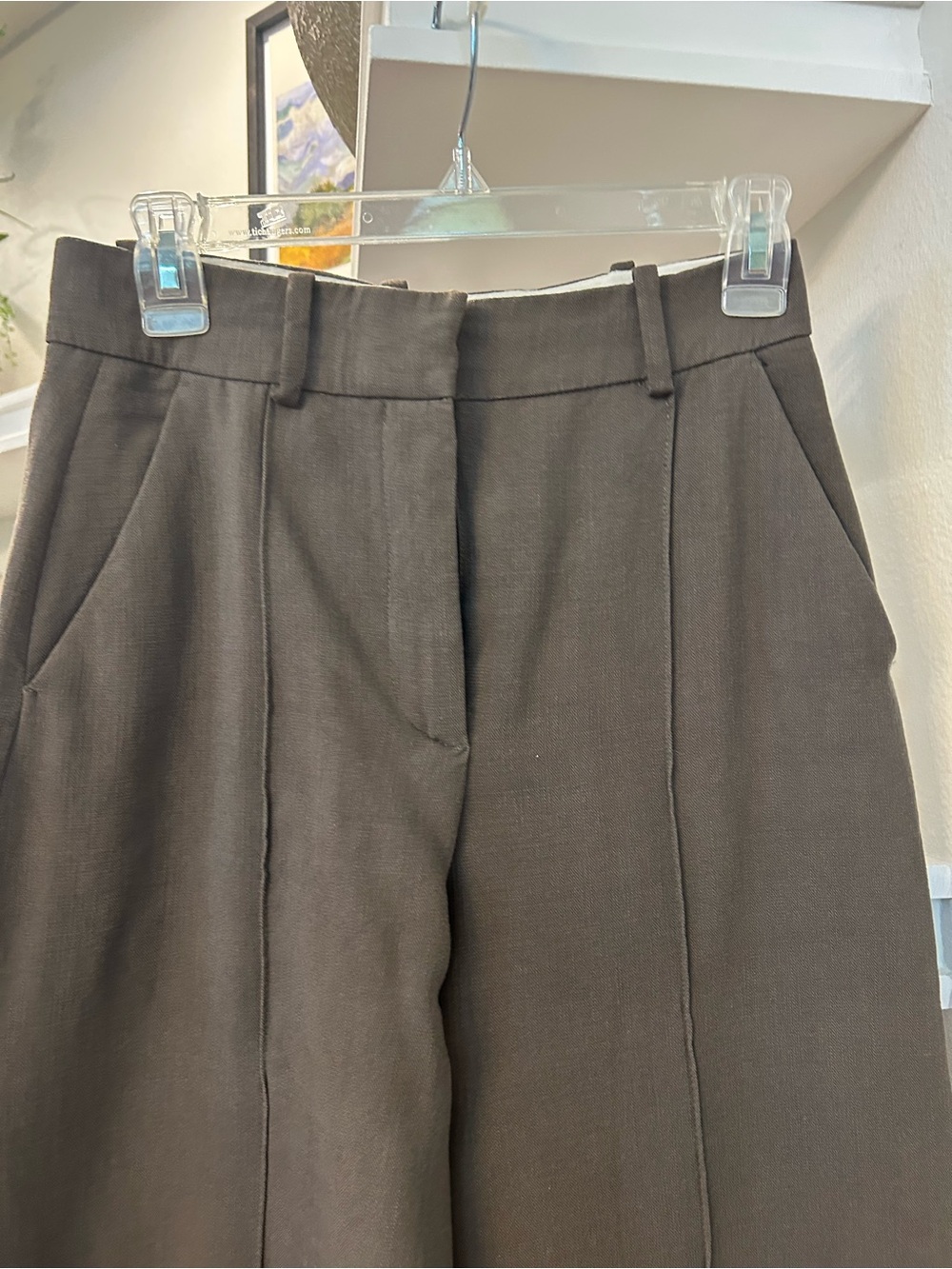 Zara lined womans wide like trouser pant